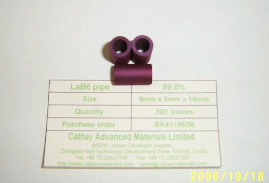 LaB6 pipe