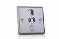 Metal exit push button