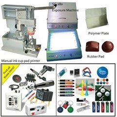 manual pad printing machine with polymer plate exposure machine
