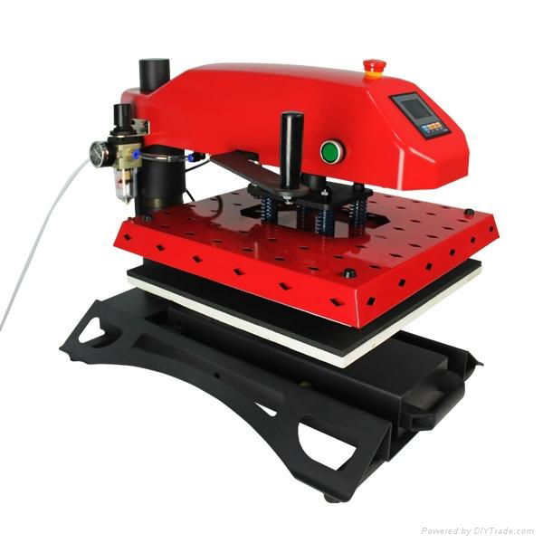 Swing LED heat press machine for t shirt 