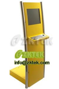 K2 Touchscreen internet kiosk with metal keyboard
