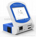 GP2 desktop touchscreen photo kiosk with dip memory/credit card reader and DVD