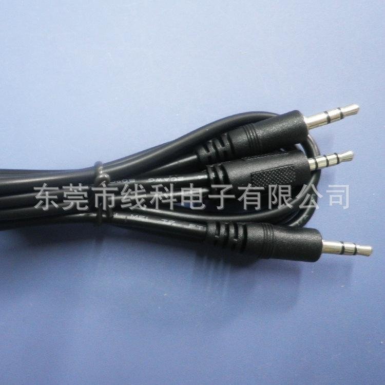 廠家直銷3.5MM音頻線一分二   3.5一分二耳機線  3.5公對公音頻線 3