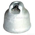 cap fitting for porcelain insulator