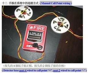 Wiring fire alarm call point emergency switch