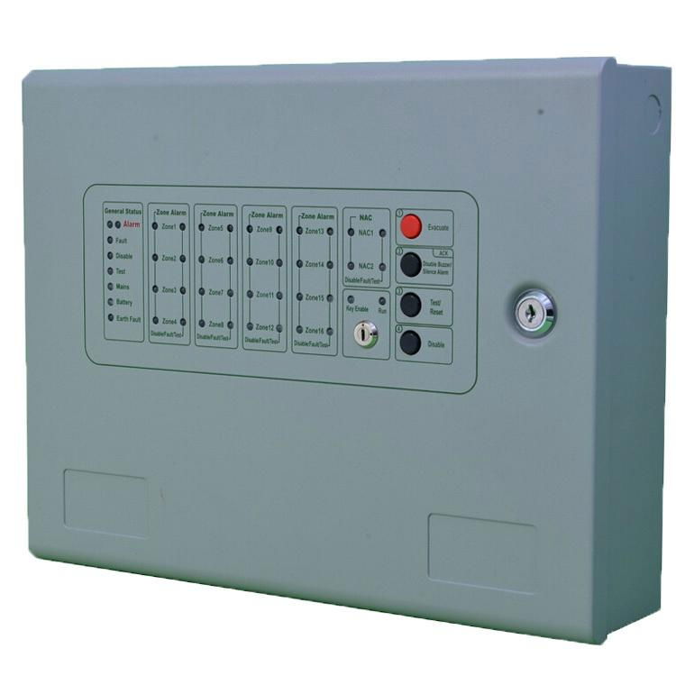 16 zones fire alarm panel