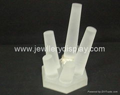 Acrylic ring display stand for jewelry