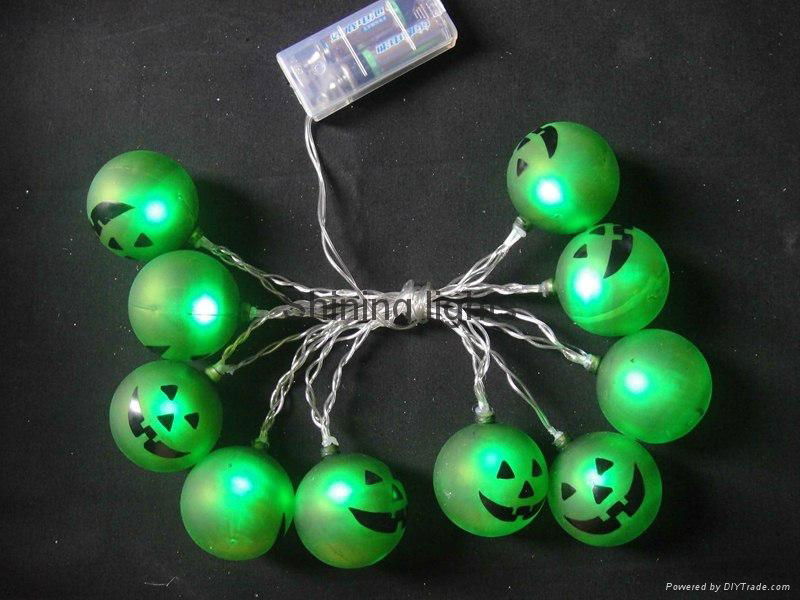 LED light with Halloween decoration by battery operated lighting  5