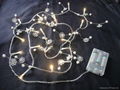 10LED Battery indoor bead garland flower holiday wedding Christmas lights 6