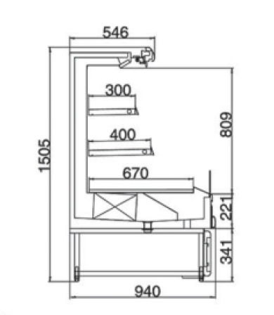 E7 ORLANDO Supermarket Semi Vertical Refrigerator 4