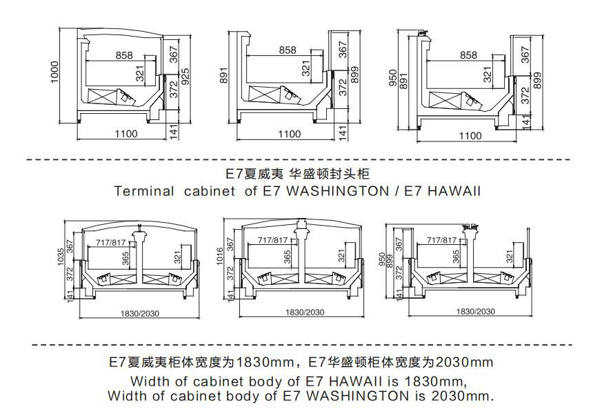 E7 HAWAII Supermarket Island Display Freezer 3