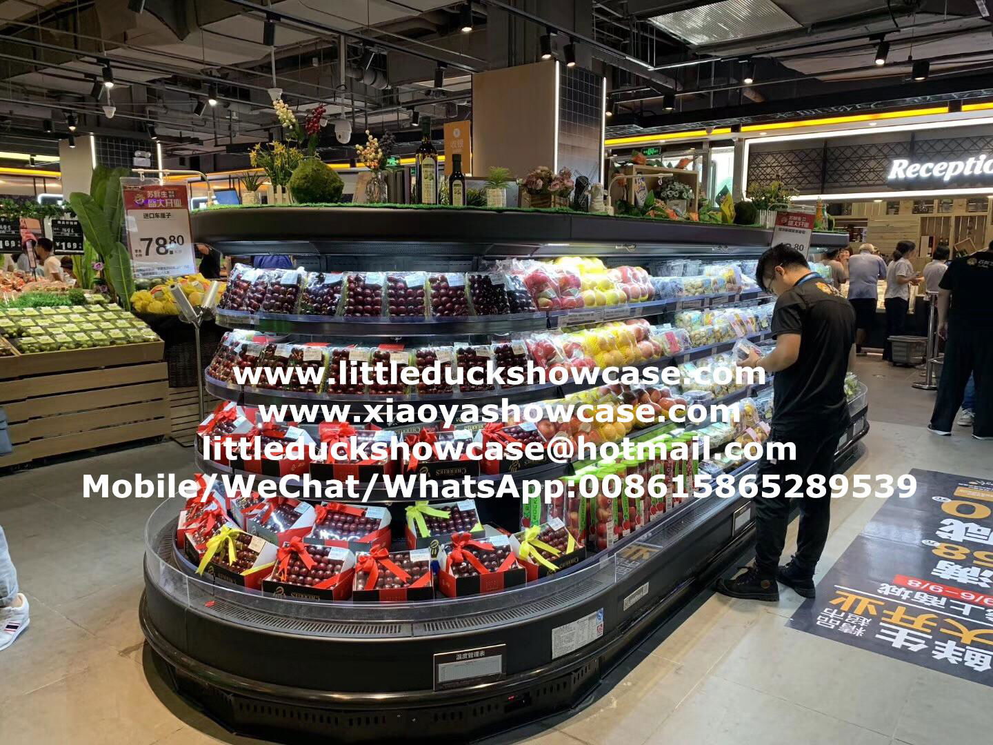 E8 ORLANDO Refrigerated Display Cabinet in Suning Supermarket