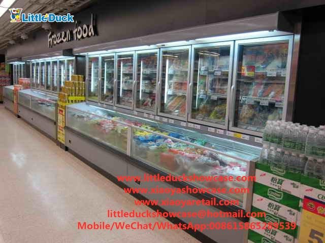 Combined freezer in Thailand supermarket 