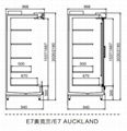 Sectional Drawing (Air curtain & Glass door)