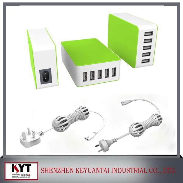 60W  5 port USB charger 4