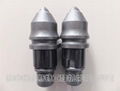 Conical tools and bullet teeth for foundation drilling and rock drilling 1