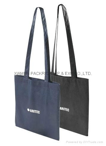 2012 customed cheap cotton bag with long handle 2