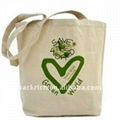 100% Natural/Raw cotton shopping bag