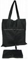 100% Unbleached black cotton foldable bag