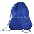 210D polyester sport gym drawstring bag