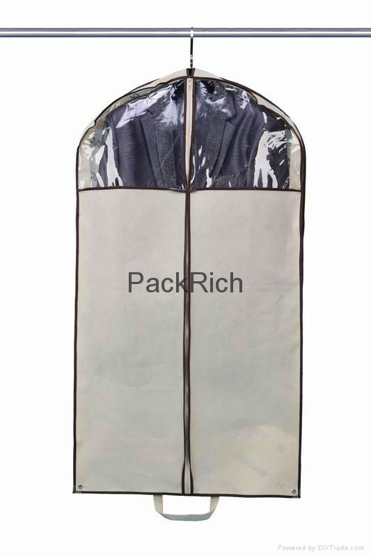 Colored non woven polypropylene+pvc garment bag