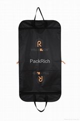 Custom Printed Black PEVA  foldable Carrier Garment Bag