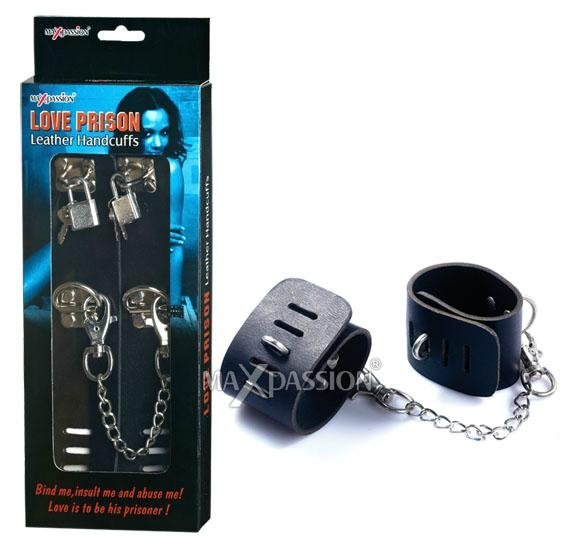 Love Prison Leather Handcuffs