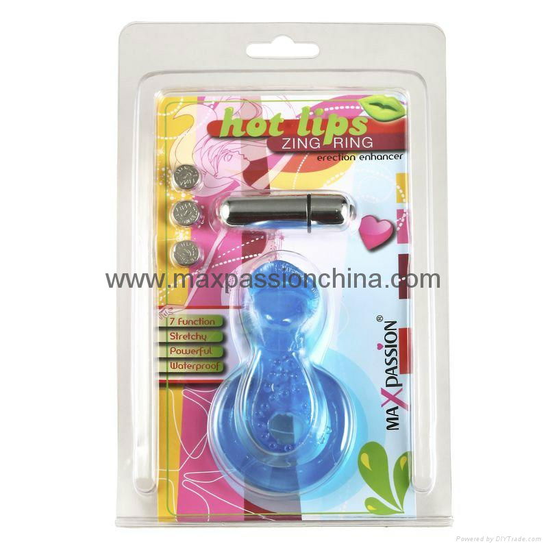 Adult Sex Toy - 7 speeds Hot Lips cockring  vibrator 2
