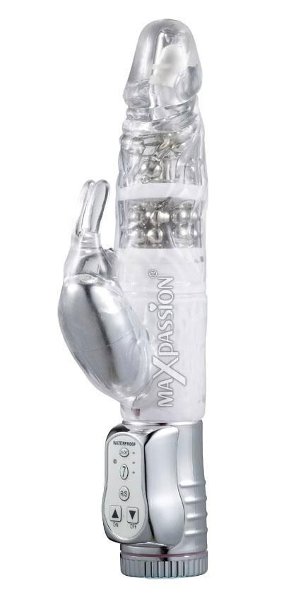 Silver Glide Waterproof Rabbit Vibrators 