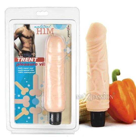 Meet Trent Pleasure vibrating Dildo