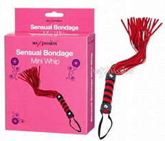 Sensual Bondage PU Mini Whip 