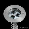 3-LED Recessed Underwater Light 1