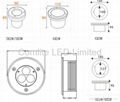 High power RGB LED Underground light 4