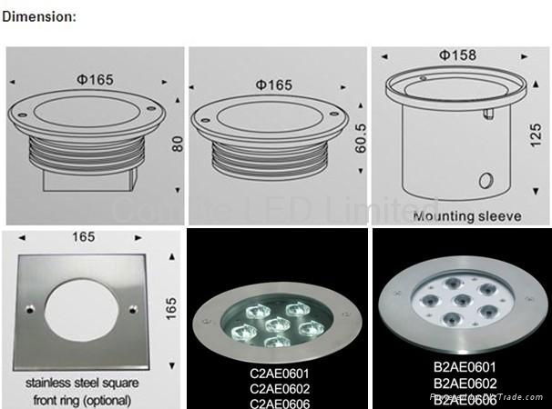 6-LED High Power Inground Round Light