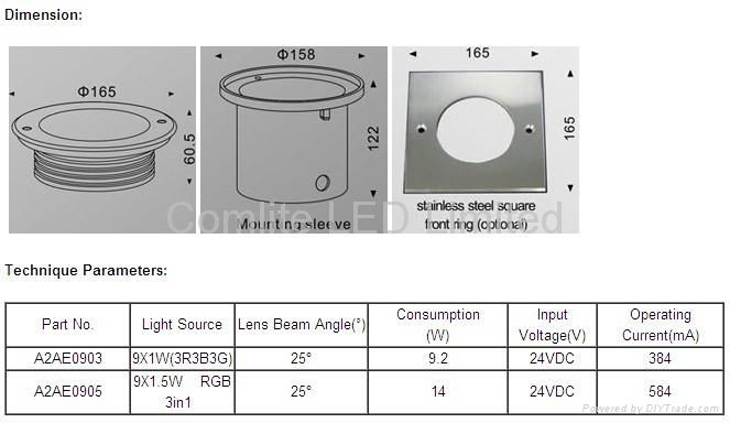 9-LED High Power Inground Light 3