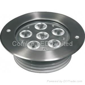 6x2W ip68 24VDC high power LED inground light