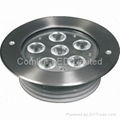 6x2W ip68 24VDC high power LED inground