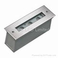 LED recessed linear inground wall washer