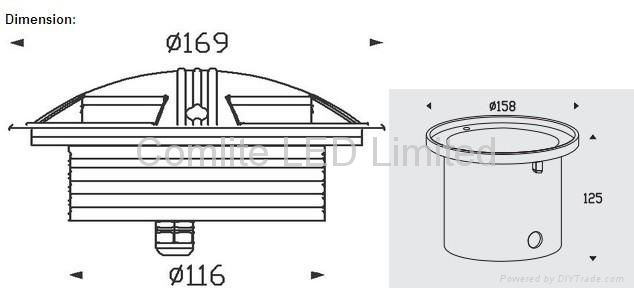 IP67 COB LED Sided Inground Light  3