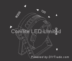 High Power DMX Programmable Color Changing Spot light 4