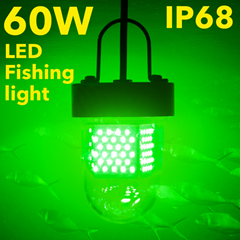     IP68 60W LED fishing lure light fishing lamp underwater fishing light squid 