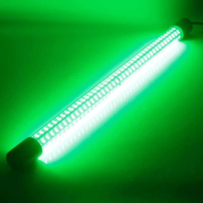 12V Green White 30W Underwater LED Fishing Lights Drop Boat Submersible Fishing  2