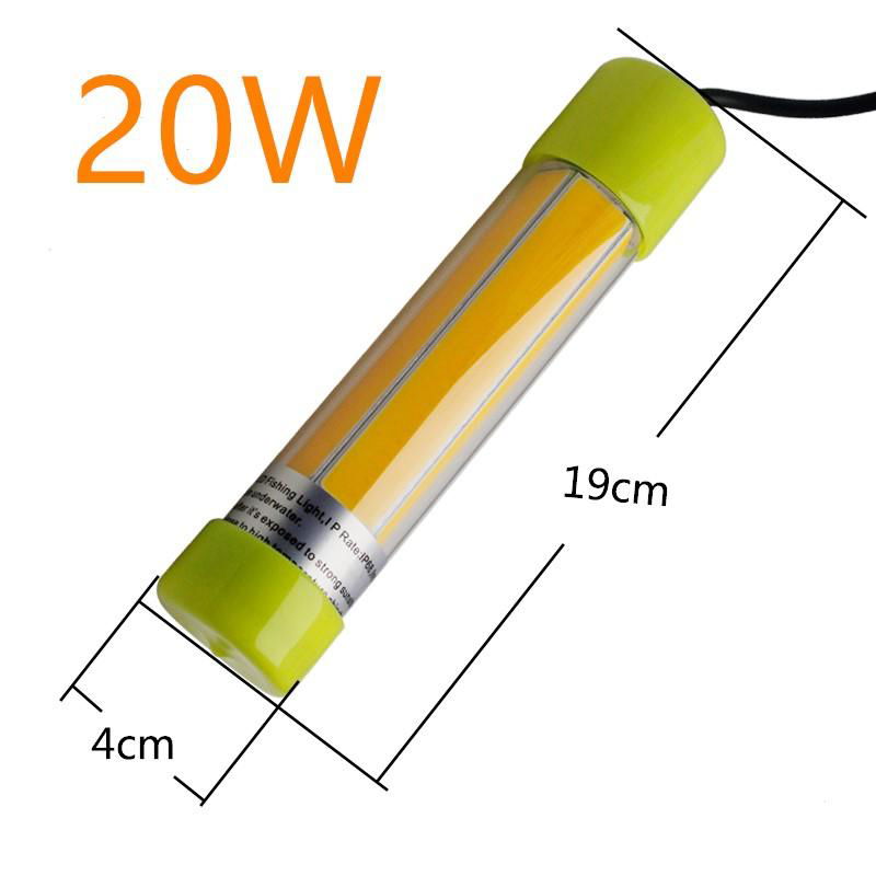 DC12V 20w 100w night boat under water lamp lure led underwater