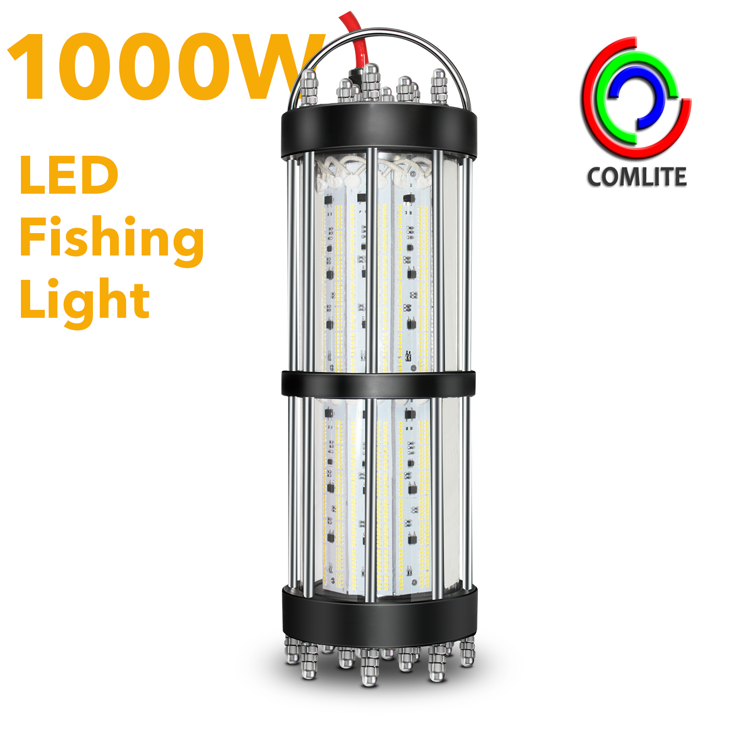 IP68 1000W 1500W underwater led fishing light green red attracting fish