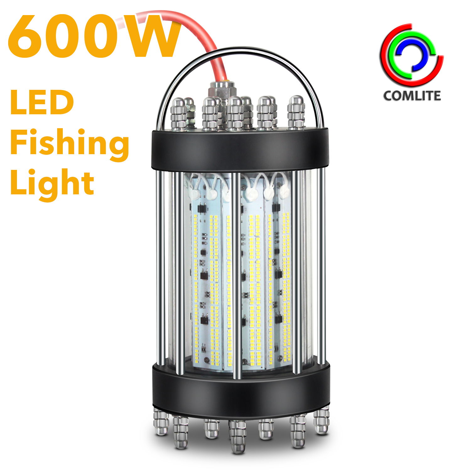 Attracting Fish Squid LED Fishing lights 600w underwater light for sea fishing 3