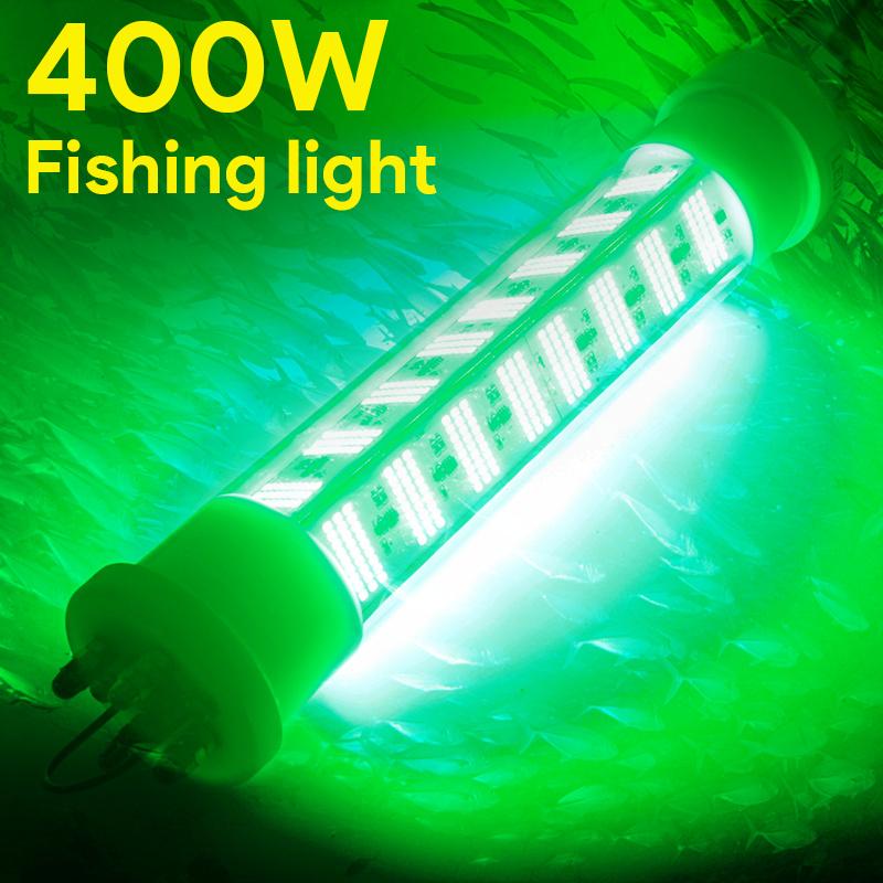 400W night lure submersible IP68 12V LED underwater fishing light green 2