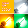 400W night lure submersible IP68 12V LED underwater fishing light green