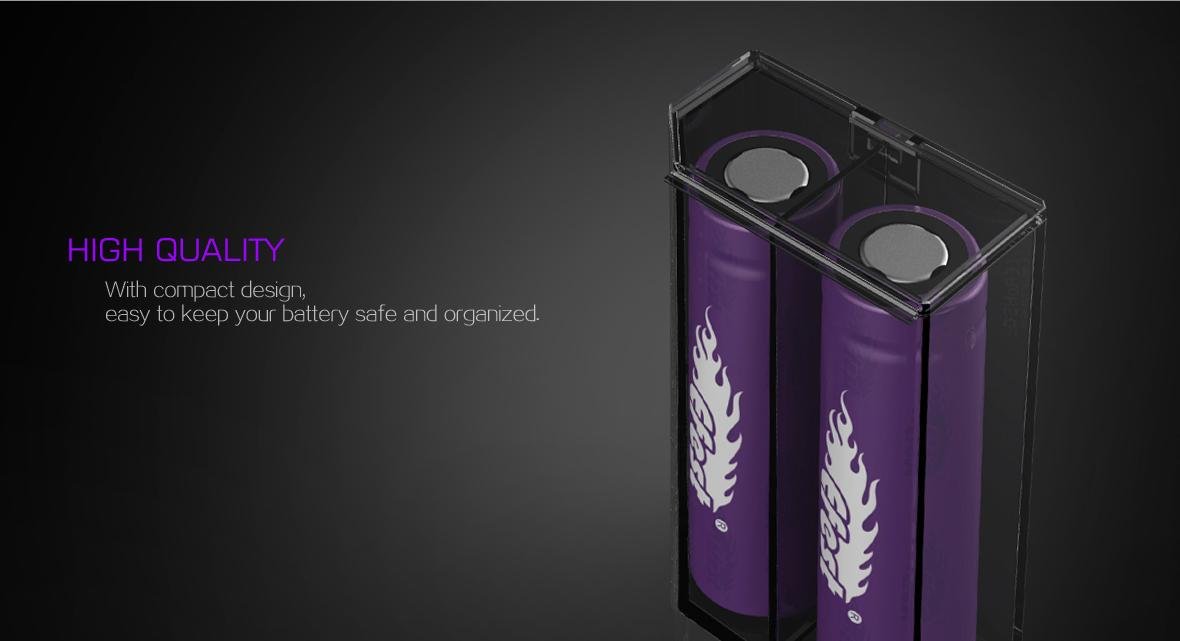 Efest new released L2 battery case high quality 2*18650 battery case 3