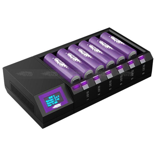  Efest Blu6 6bay charger with bluetooth function 5