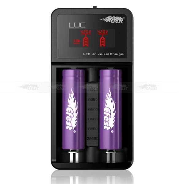 Multi-functional luc v2 charger efest 2 bay luc charger 2